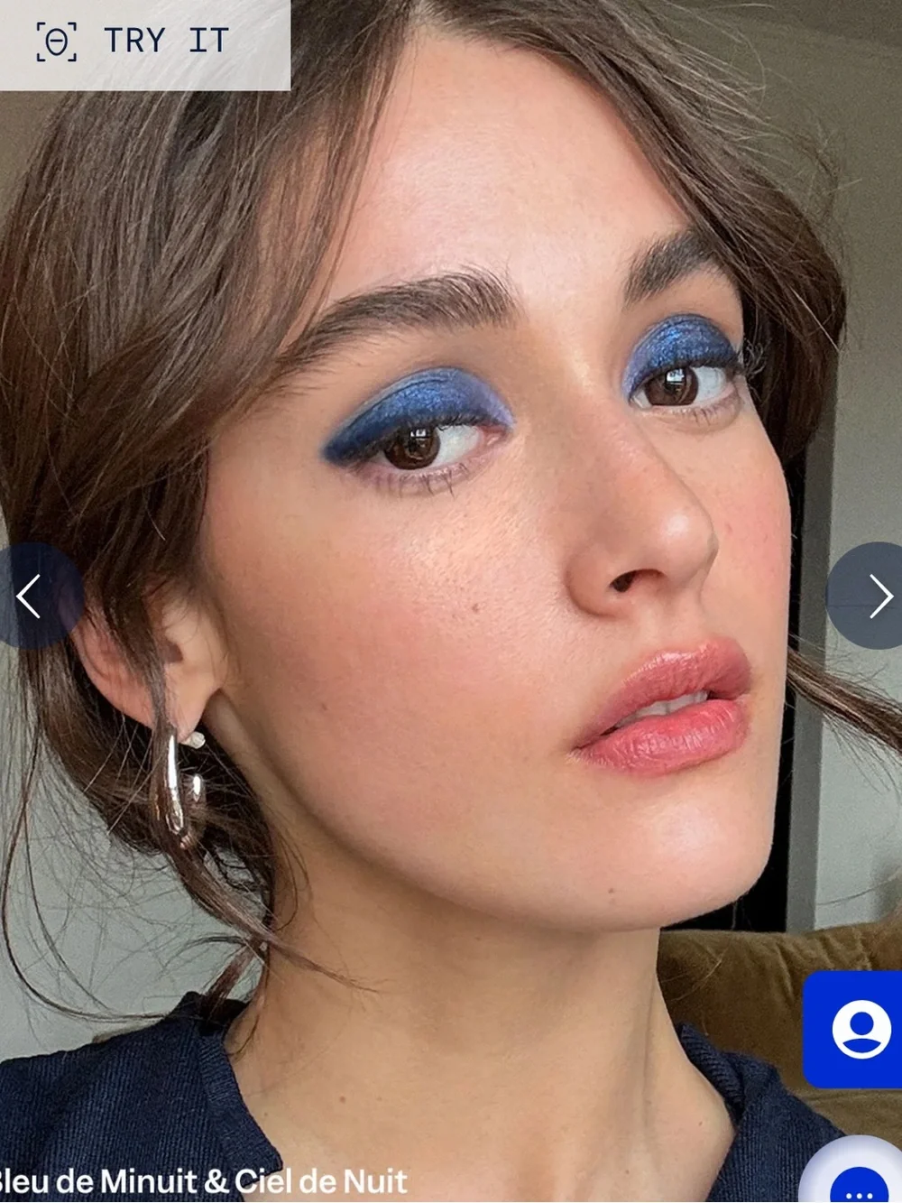 Violette fr eyeshadow in ciel de nuit (navy)